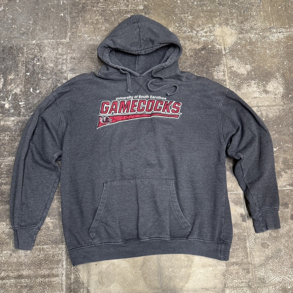 South Carolina Gamecocks Hoodie Sweatshirt Men XL Dark Gray NCAA Football